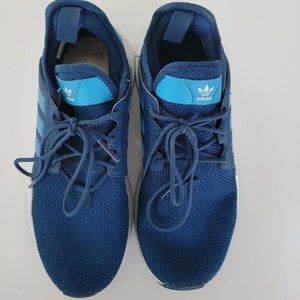 adidas Originals Unisex-Kid's X_PLR EL Running Shoe, Legend Marine/Shock Cyan 4